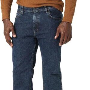 2 Pairs of Wrangler Authentics Men's Regular Fit Comfort Flex Waist Jeans 30x30